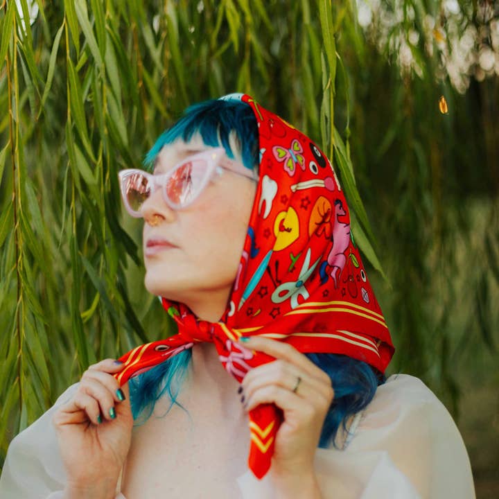 The Peach Fuzz - Wholesale Scarf – Women's - Trinket Treasures Silk Scarf2