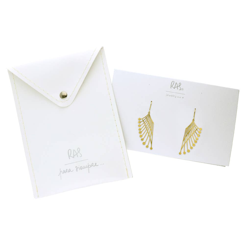 RAS - Vendita all'ingrosso Orecchini pendenti - Orecchino piccolo placcato oro collezione Nou Deco1