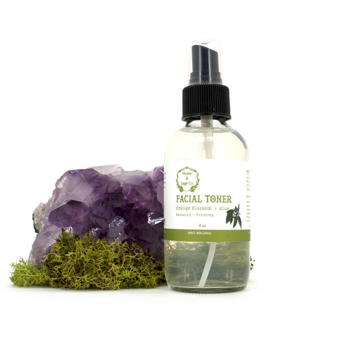 Orange Blossom And Aloe Facial Toner for wholesale by Honey & Sage Co