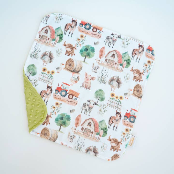 Honey Lemonade - Wholesale Security/Cuddle Blanket - Baby - Mini Minky - Farm Life