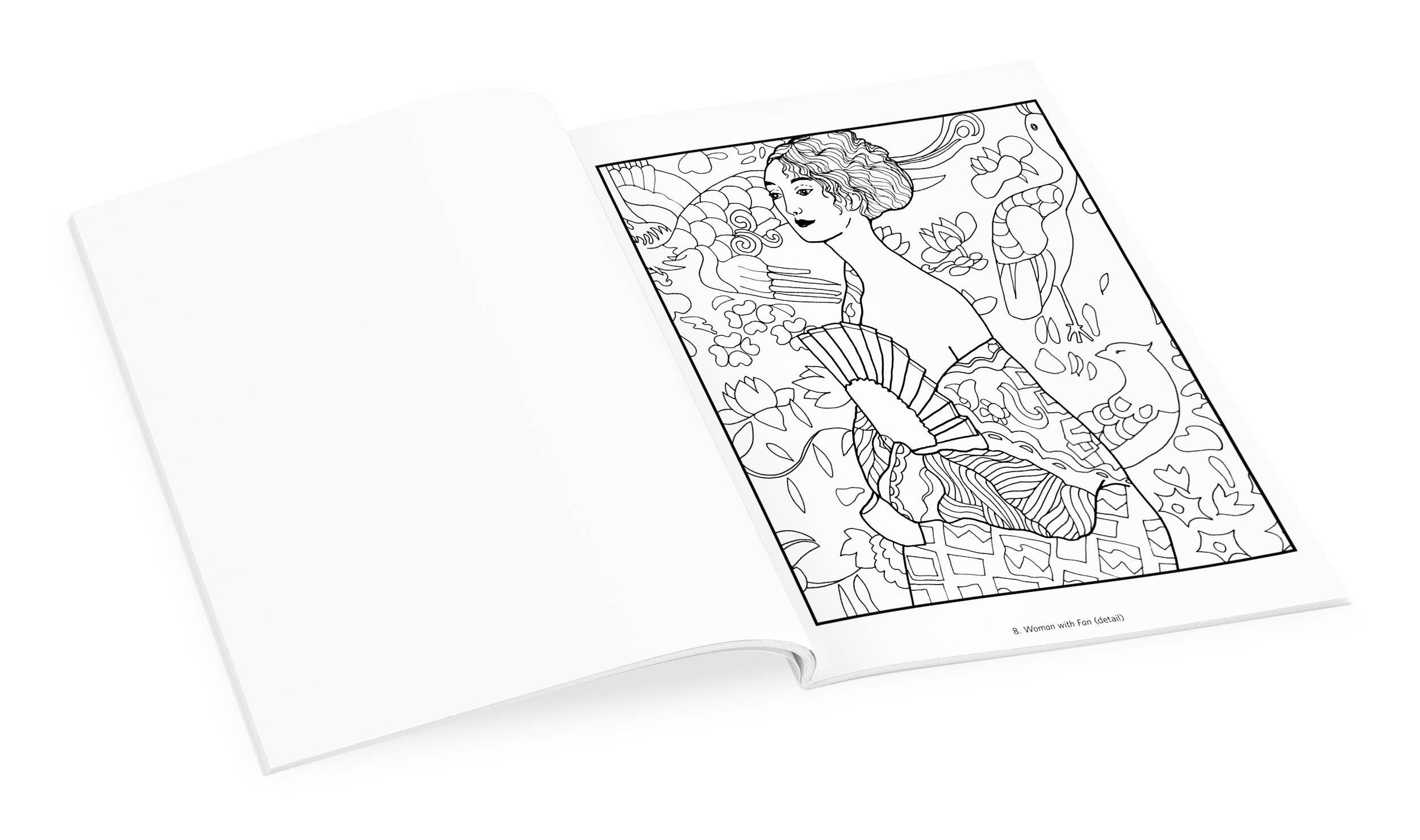 Pomegranate - Wholesale Coloring & Activity Book - Adult - Gustav Klimt Coloring Book3