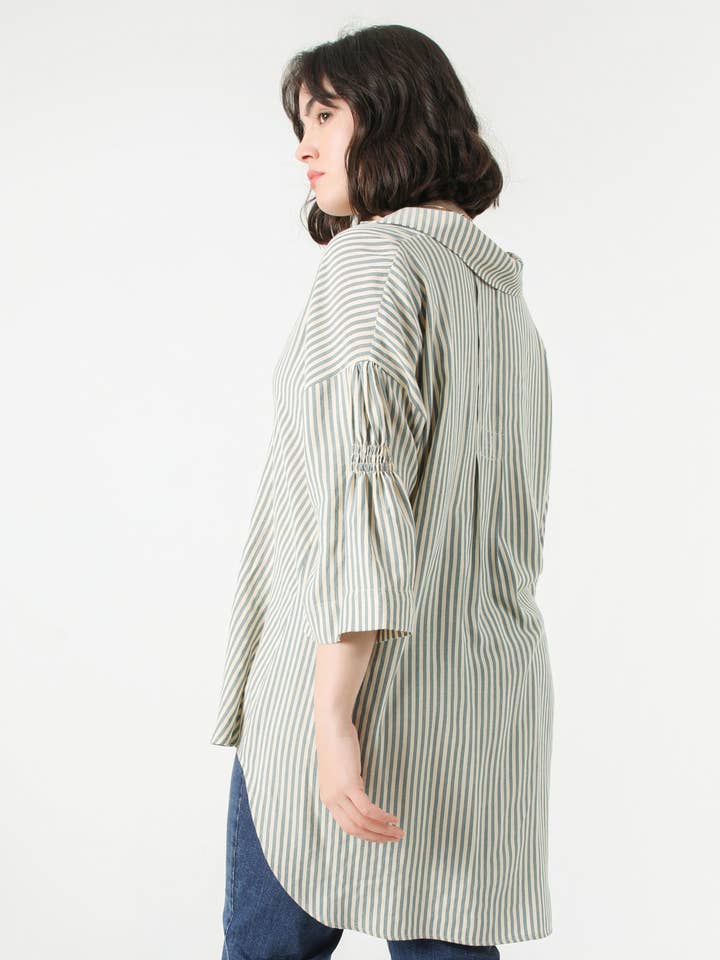 Striped tunic (Expedition 25/28 February) for wholesale by Jean-Marc-Philippe