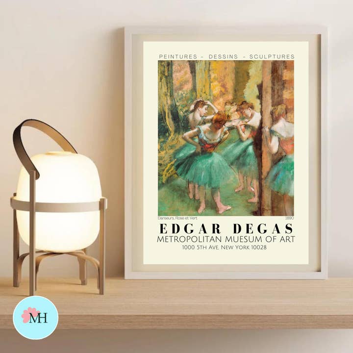 Magnifique Hearts - Wholesale Art Print - Prints of Art by Degas, Beautiful Ballerinas, Ballet, 8x107