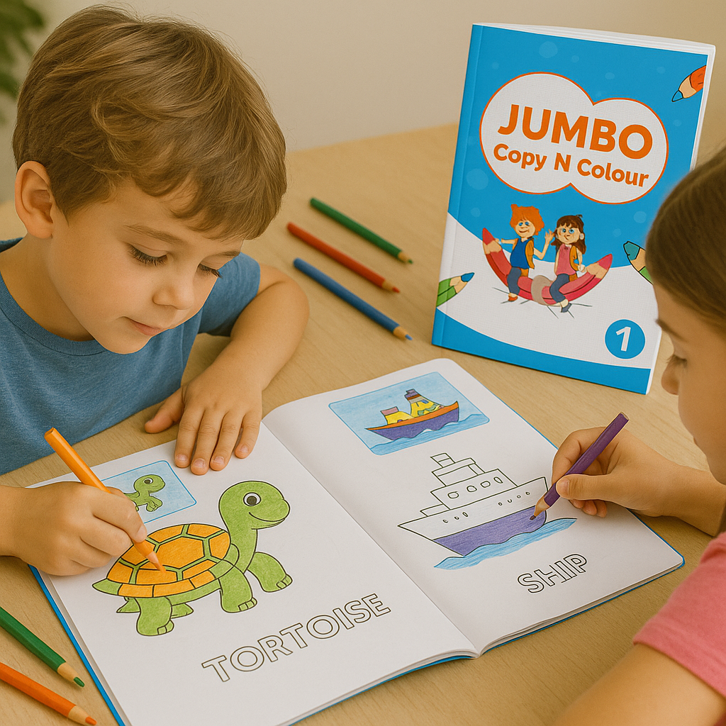 Busy Bird Books - Wholesale Colouring and activity book – kids and baby - Jumbo Copy N Color | Guided Coloring with References4