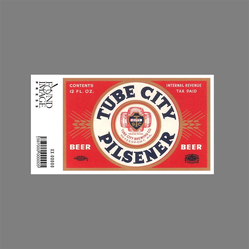 Found Image Press - Wholesale Sticker - Sticker BV-313 Tube City Pilsener Label1