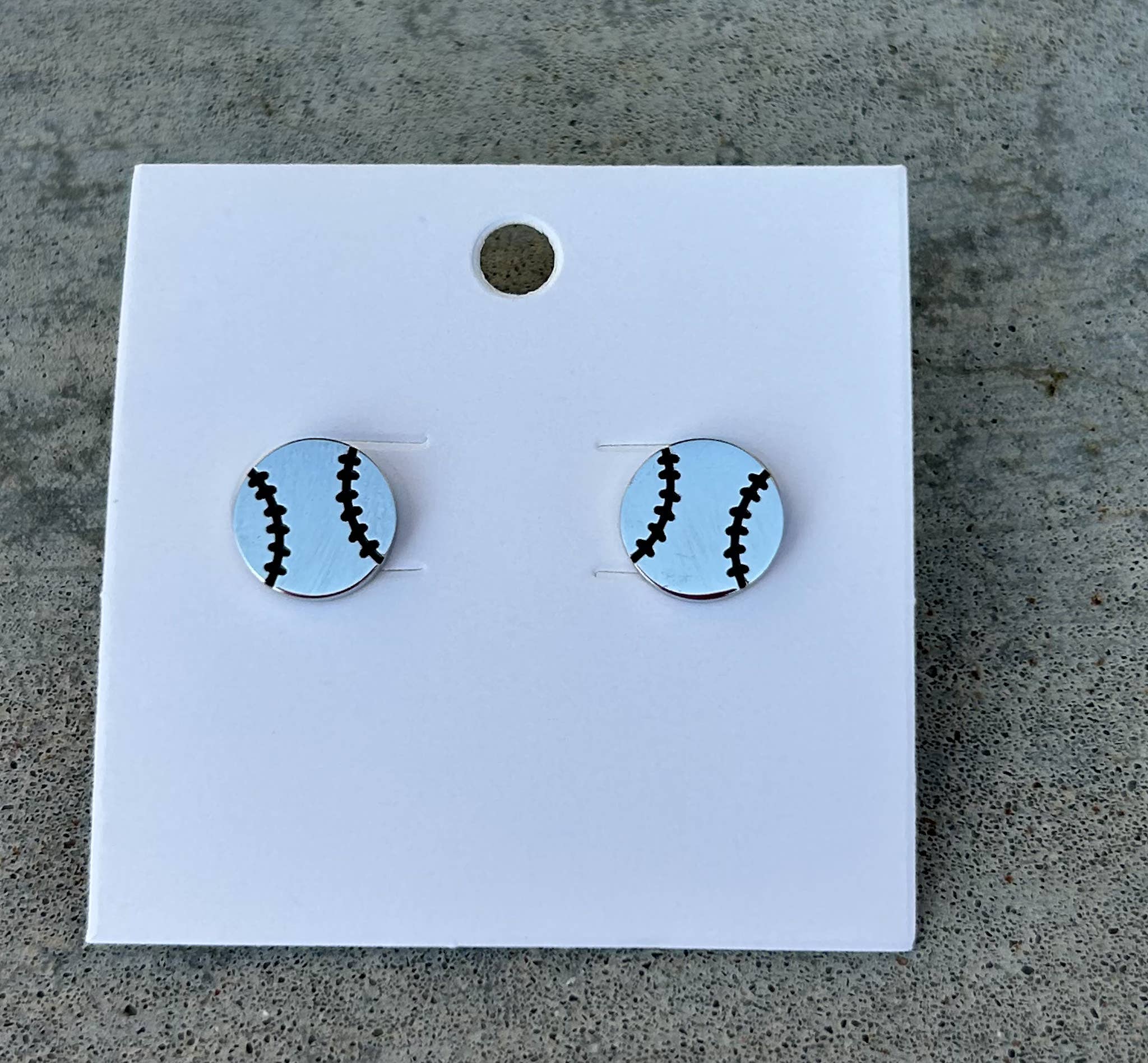 JILLIAN INK LLC - Wholesale Stud/Post Earrings - Baseball or Softball Stud Earrings in Gold or Silver2