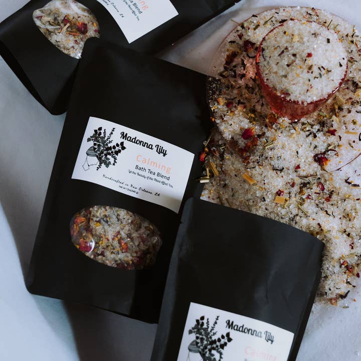 Calming Bath Tea Blend for wholesale by Madonna Lily
