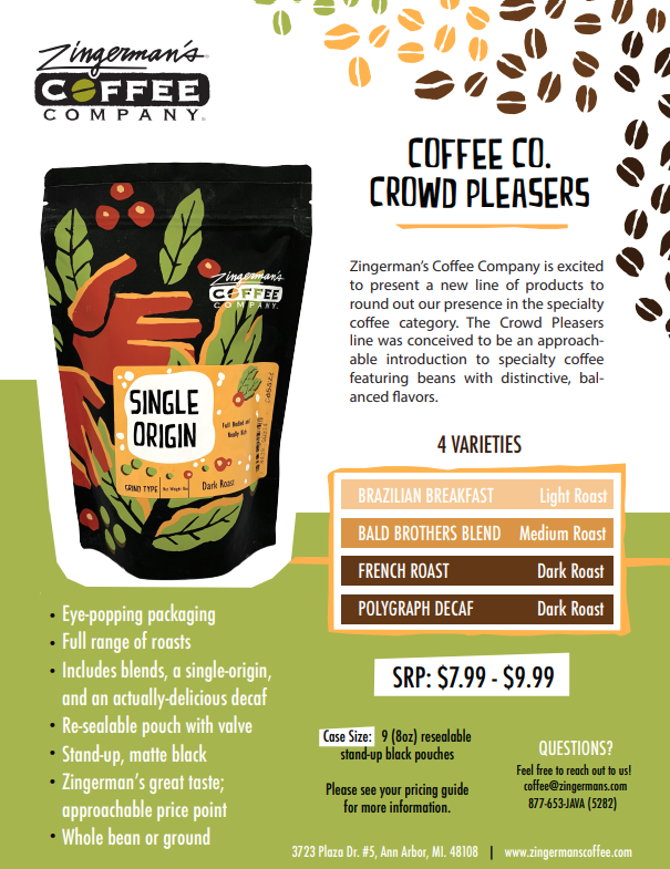 Zingerman's Candy Manufactory - Wholesale Coffee Beans - Workbench French Coffee1