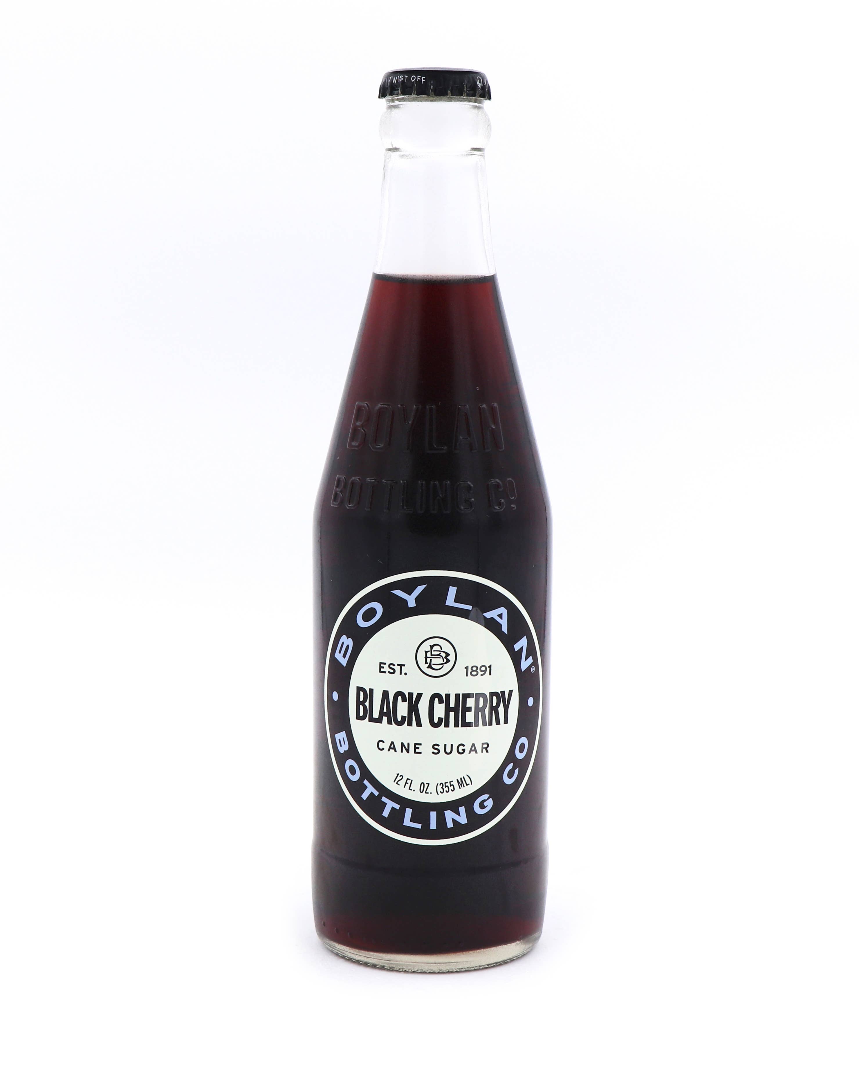 Grandpa Joe's Candy Shop - Vente Sodas/boissons gazeuses - Cerise noire Boylan, 12 fl oz, bouteilles de 12 carats1
