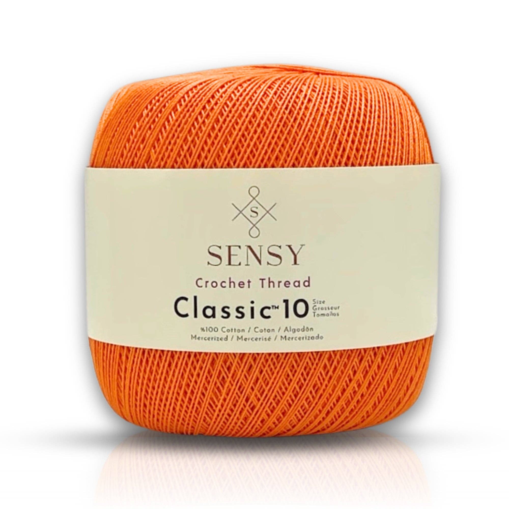 Sensy - Wholesale Yarn - Sensy Crochet Thread Classic Size 10, 100% Mercerized Giza Cotton, 617 Yards, Gauge 0 Lace22