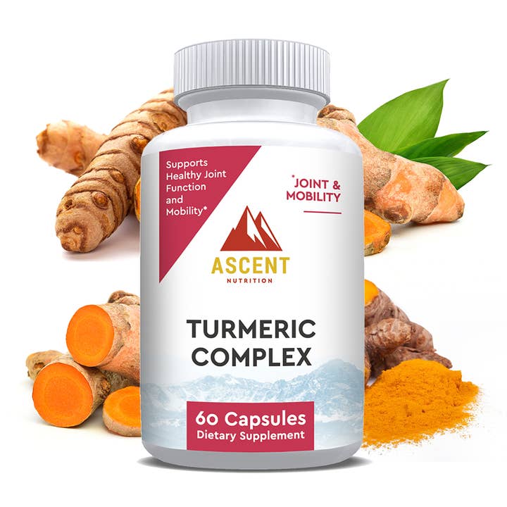 Organic Turmeric Complex, 60 Capsules, 655 mg each for wholesale by Ascent Nutrition