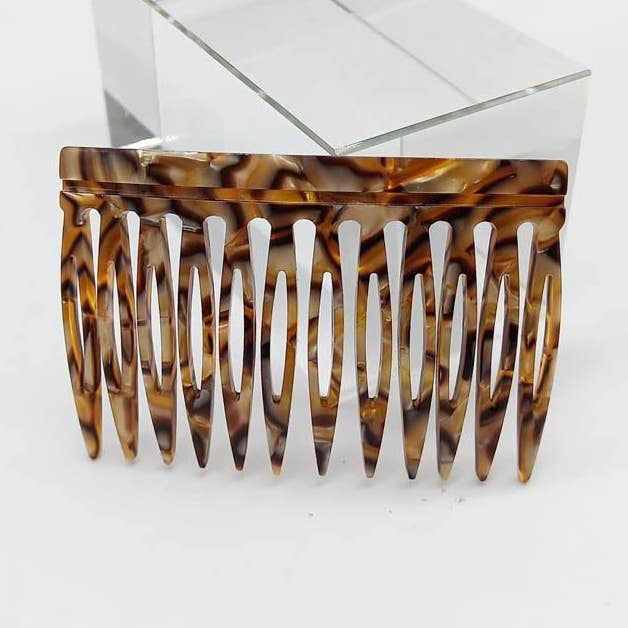 Hand Made Comb Onyx Color 3" Of Celluloid Acetate Material for wholesale by CARAVAN J NAHON IMPORT