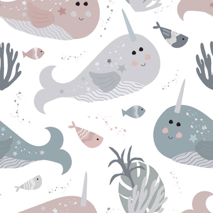 The Really Cute Stuff Company – wholesale Notebook – Narwhal Hardback Lined Notebook - A4 or A5