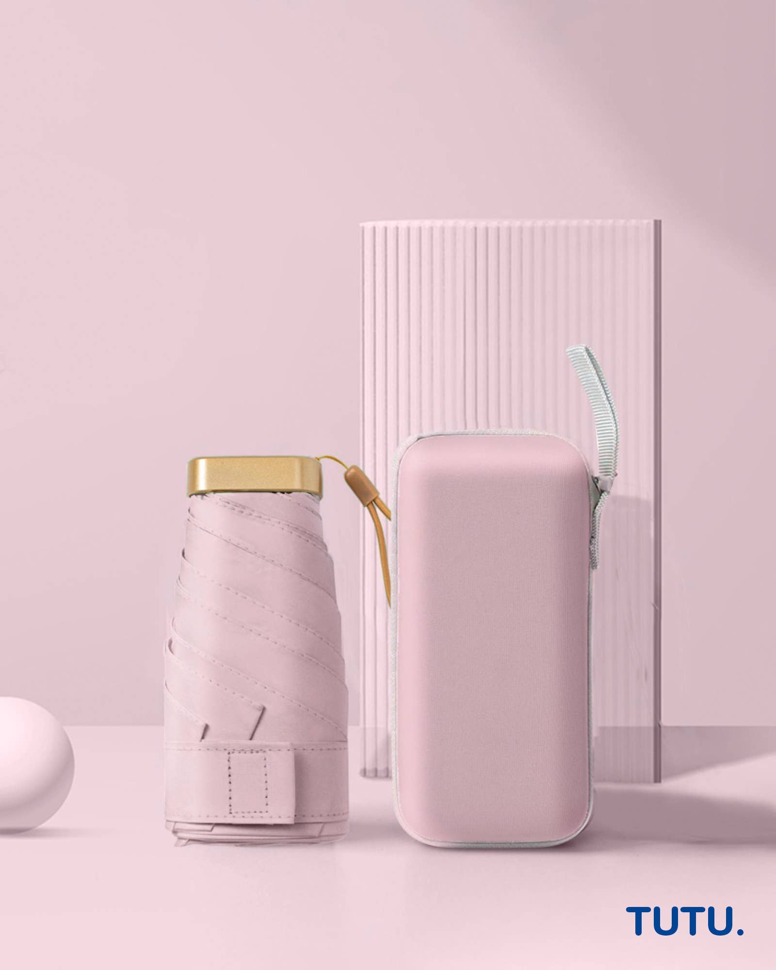 TUTU Home - Tableware & Decor - Wholesale Umbrella - Women's - "Carte" Pocket Mini Umbrella - Pink2