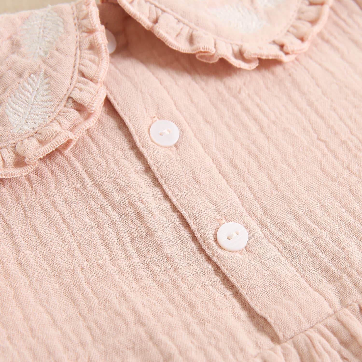 Rose Baby Girl's Bambula Frog with Embroidered Details for wholesale on Faire5