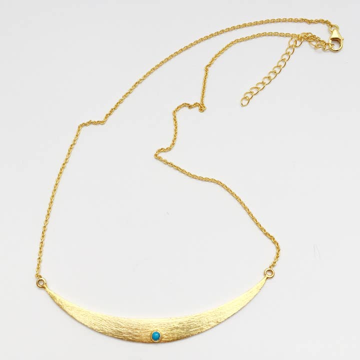 Shield Maiden Necklace in Gold for wholesale by Wolf People Jewelry Design