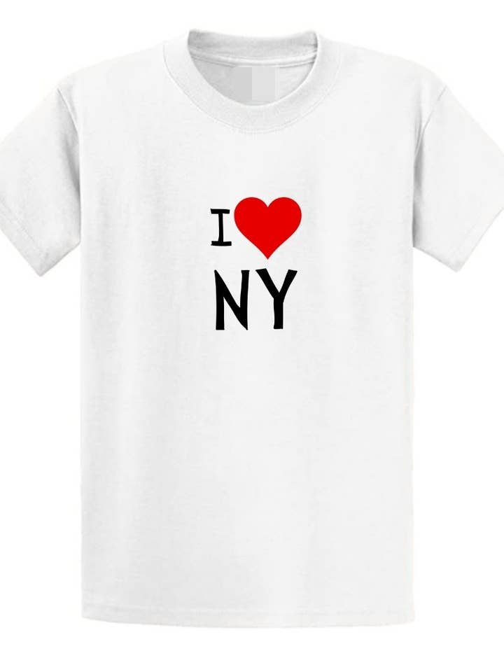 Second Ave Adult Unisex Red I Love NY T-Shirt T Shirt for wholesale by Second Ave Gift Company