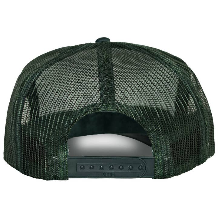 Stay Wild Trucker Hat in Deep Green for wholesale on Faire5