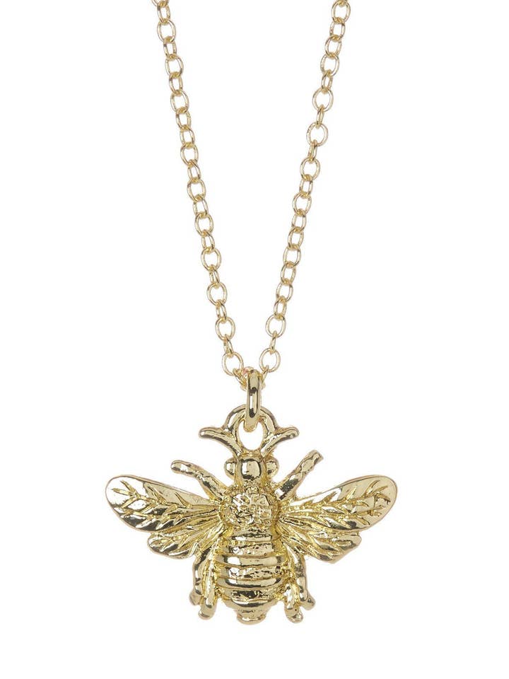Bee Pendant Necklace - GF for wholesale by Zoey Simmons