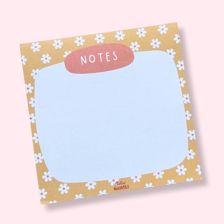 Anteckningsblock - Daisyblommor - gul för wholesale av Atelier Naholi