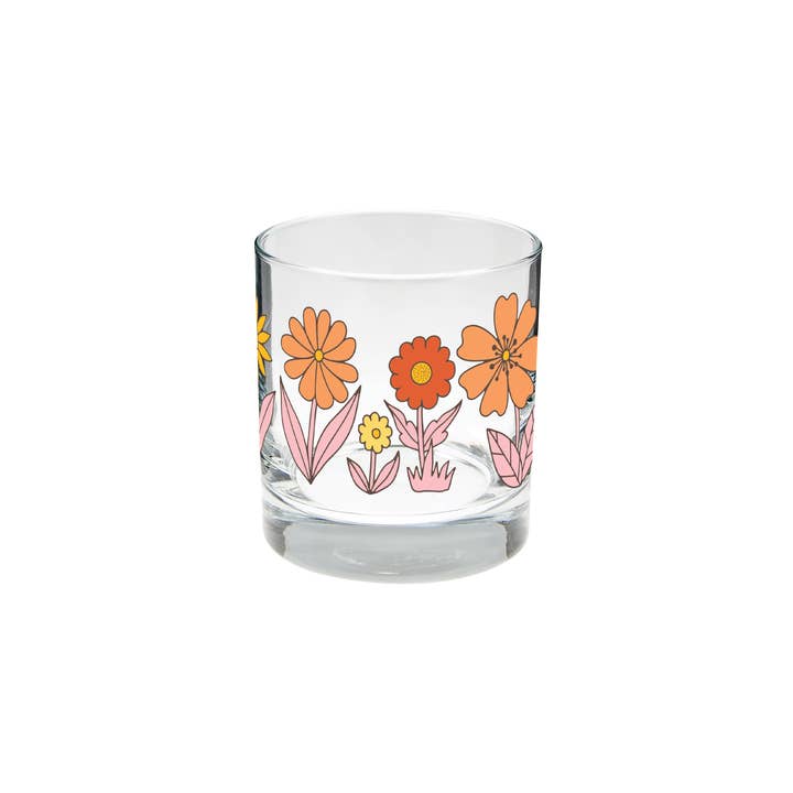 Flower Power Individual Rocks Glasses for wholesale by Talking Out of Turn