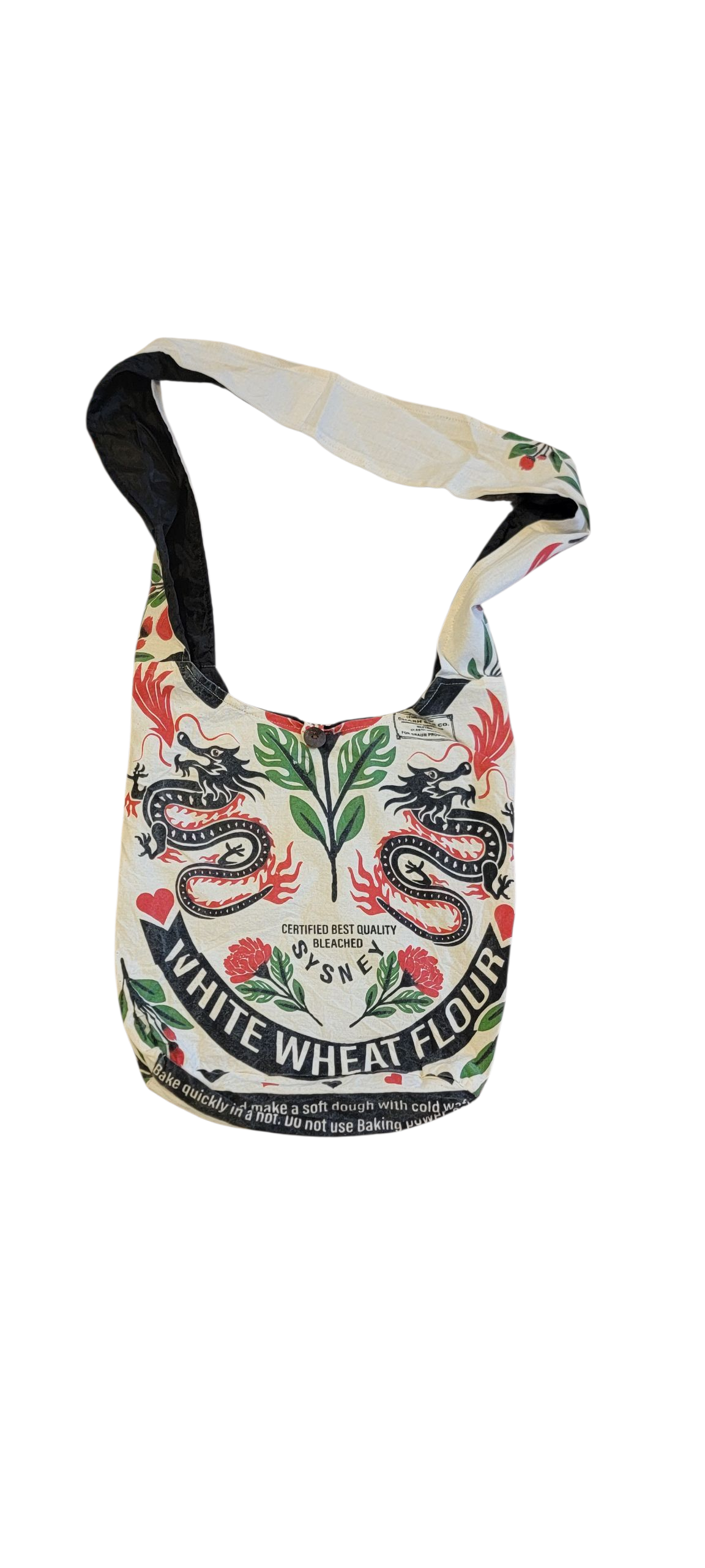 Evergreen Guardian Imports - Wholesale Tote Bag - Women's - BA773 Reproduction of Flour Sack Vintage Cotton Lama Bag 10