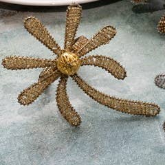 India Handicrafts Inc – Großhandel Serviettenringe – Serviettenring mit goldener Palme2