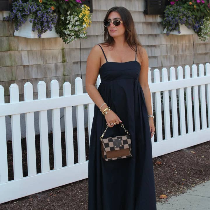 Embellish Your Life - Wholesale Crossbody Bag - Women's - Upcycled Checker Chained Crossbody Bag7