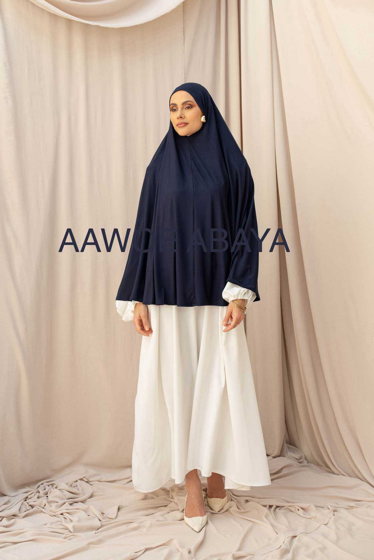 Aawoe Abaya - Wholesale Hijab - Dames - Elegante khimar met lange mouwen - 2418-KH76