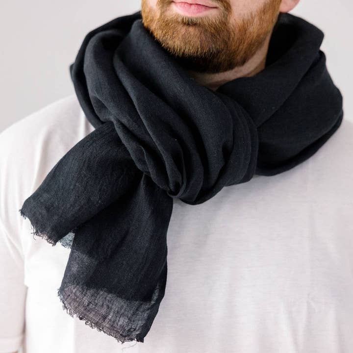 Sabahar Europe - Wholesale Wrap – Women's - Telba Pure Linen Handwoven Shawl7