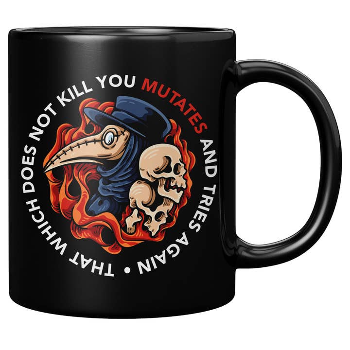 Tasse „Plague Doctor“, 11 oz für den Großhandel von Bleak Boutique