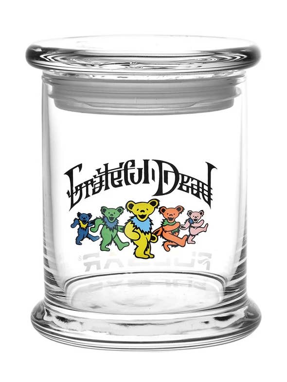 Tarro de vidrio Bear Parade Grateful Dead con tapa abatible 1/2 oz para venta al por mayor de Sunshine Joy
