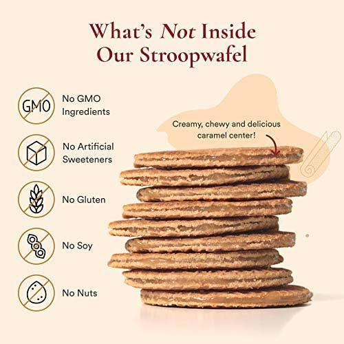 Swoffle - Wholesale Cookie - Swoffle Caramel Filled Original Waffle Cookie 4 Count Box3