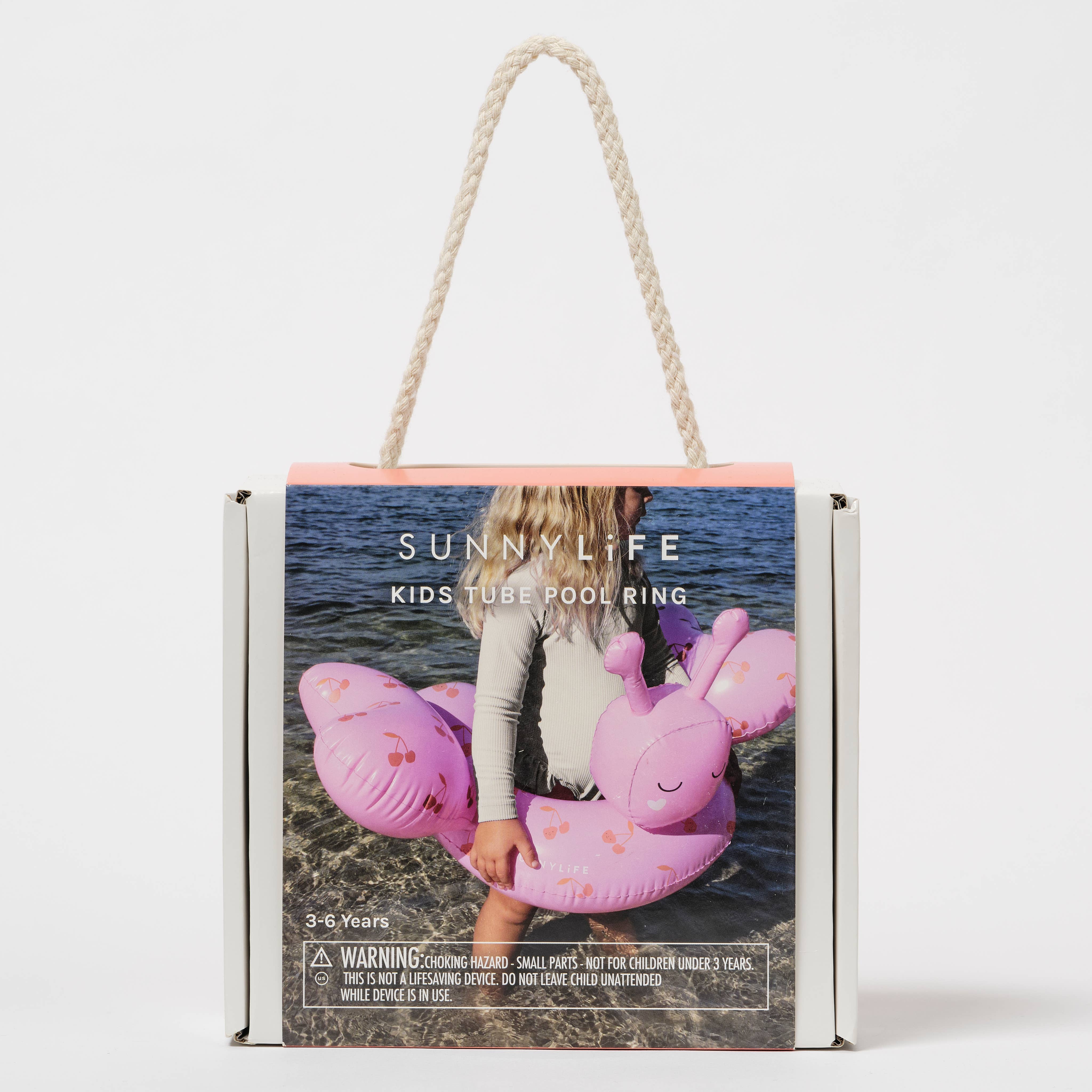 SUNNYLIFE - Wholesale Inflatables - Tubular pool ring for children Cotton Candy Cherry1