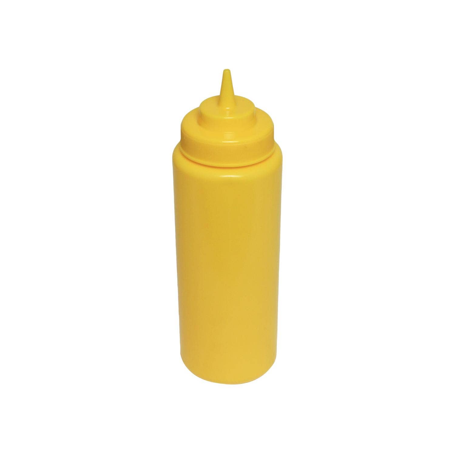 KT Supply - Wholesale Kitchen Tool/Gadget - 32 Oz. Wide-Mouth Squeeze Bottle, Yellow, 6/PK