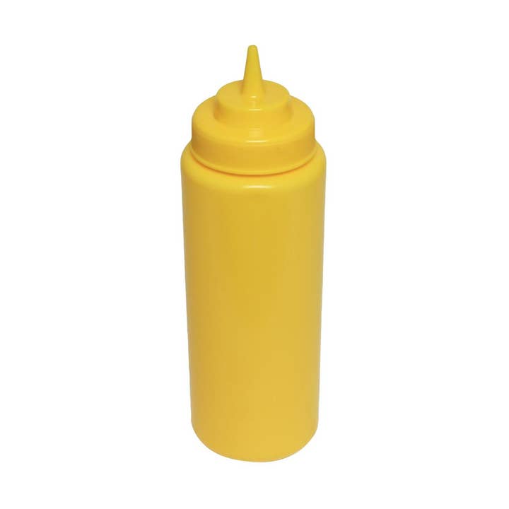 KT Supply - Wholesale Kitchen Tool/Gadget - 32 Oz. Wide-Mouth Squeeze Bottle, Yellow, 6/PK0