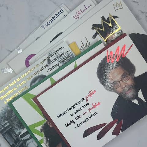 D. Johnson & Co Greetings - Wholesale Everyday Greeting Card - Share in celebrating BHM folded card set