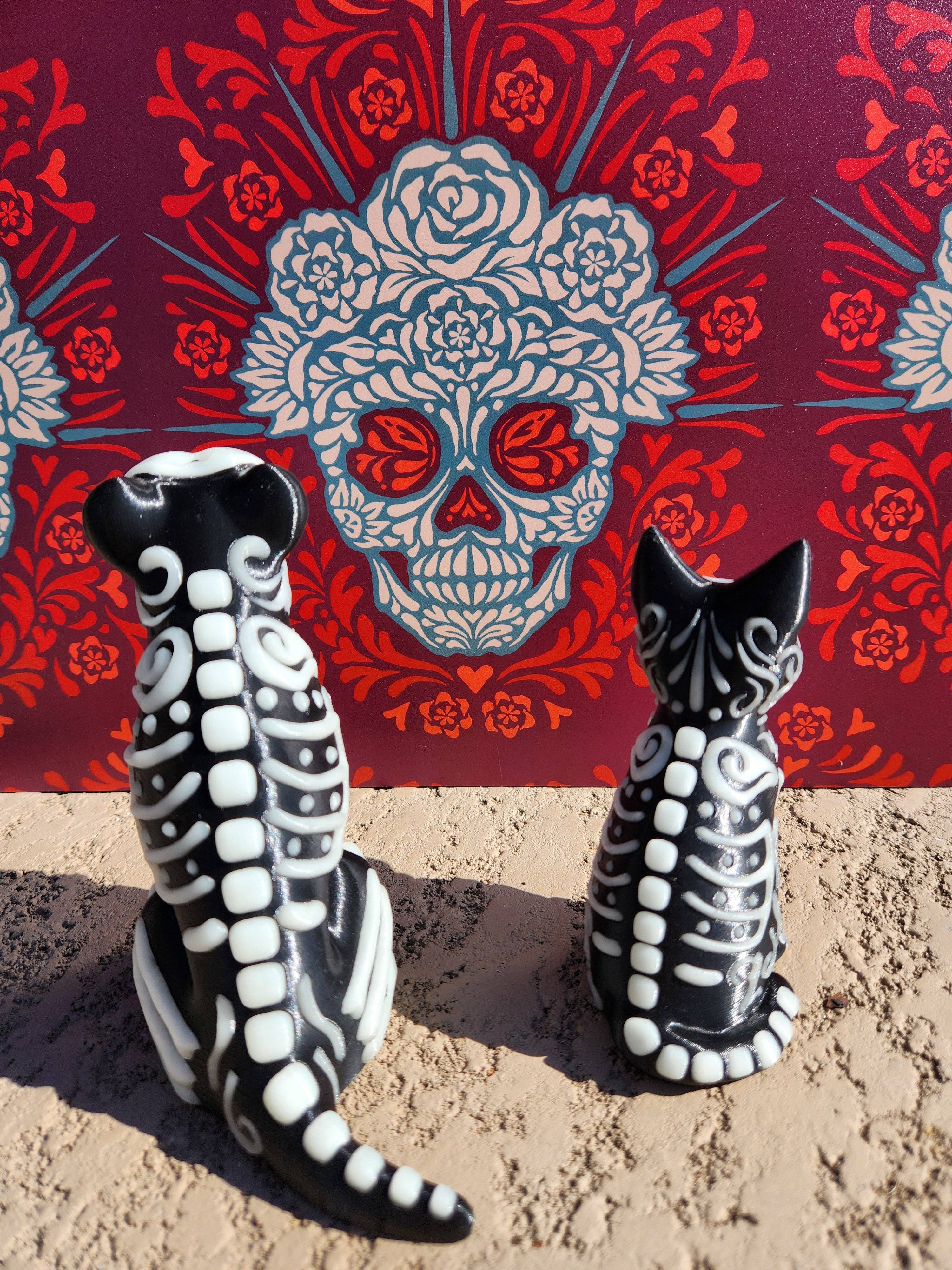 Altered Matter - Wholesale Decorative Figurine - Glow-in-the-Dark Day of the Dead Animal Figurines5