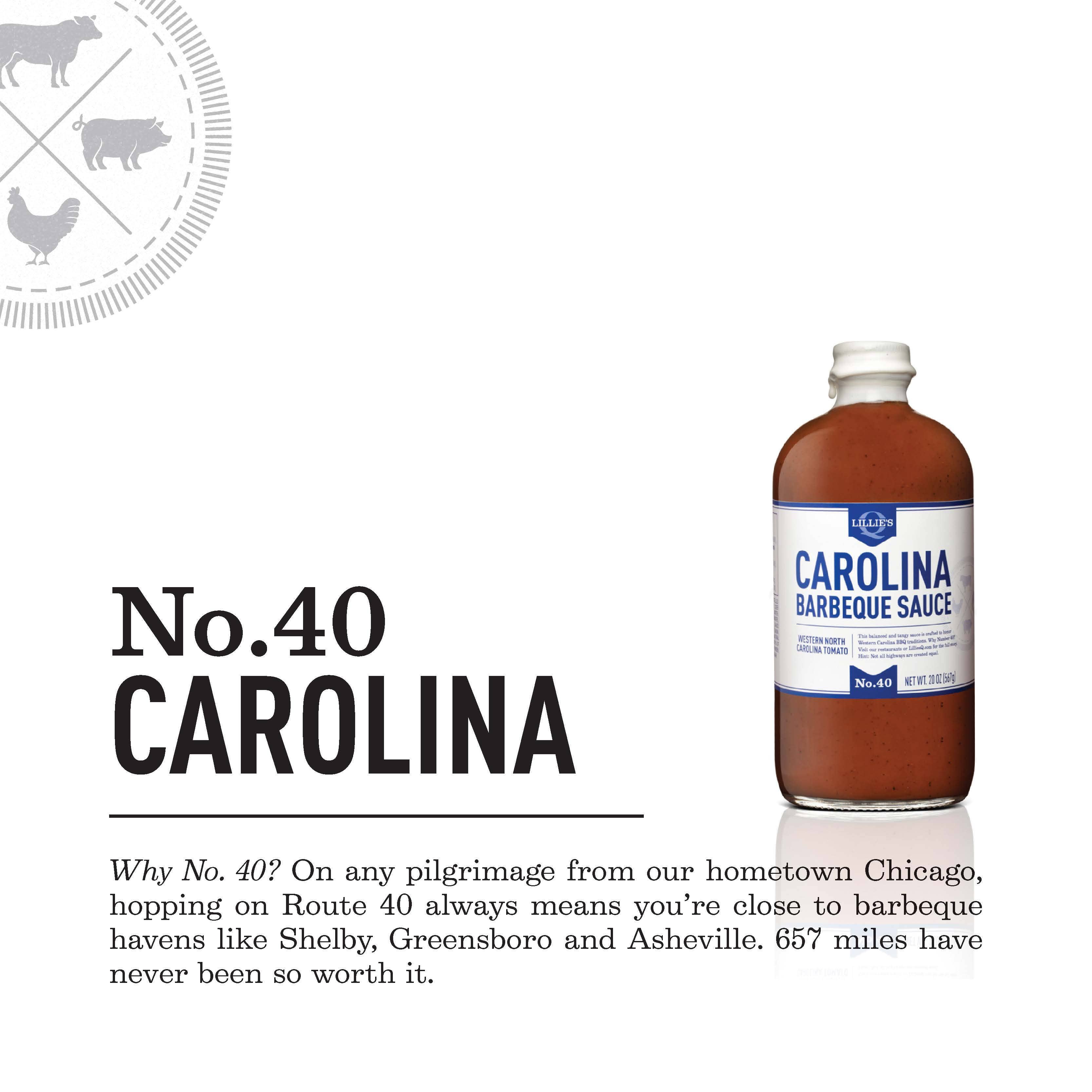 Lillie's Q - Vente Sauces barbecue - Sauce barbecue Carolina, (caisse 2 unités/152 oz)1