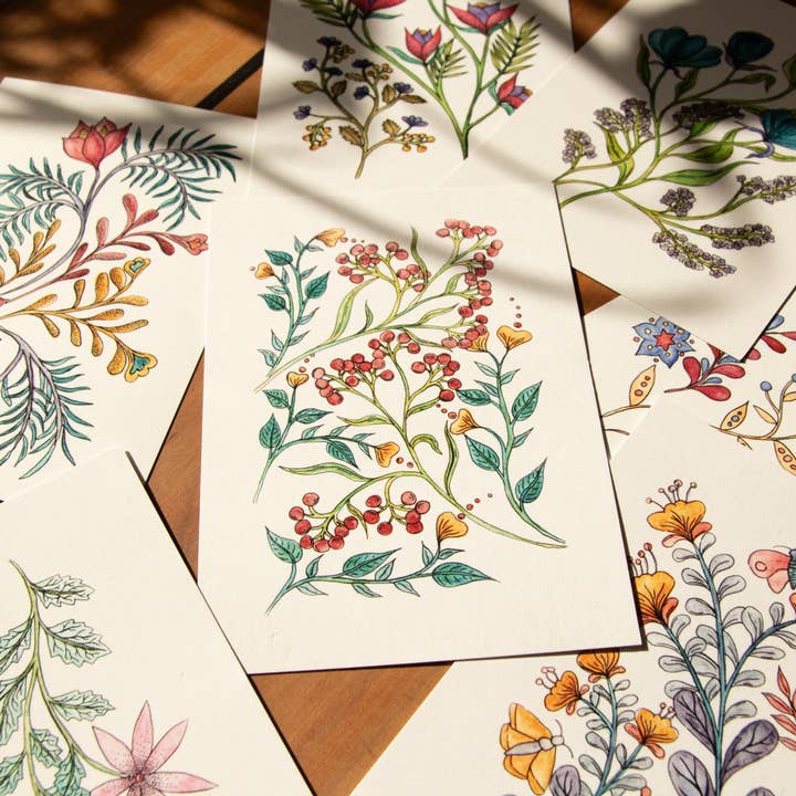 Postcard Flowers - October for wholesale by erd.apfel