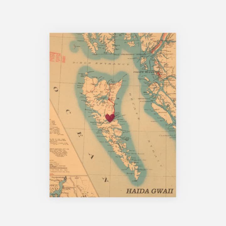 Sadie & June - Wholesale Postcard - Custom Map Postcard