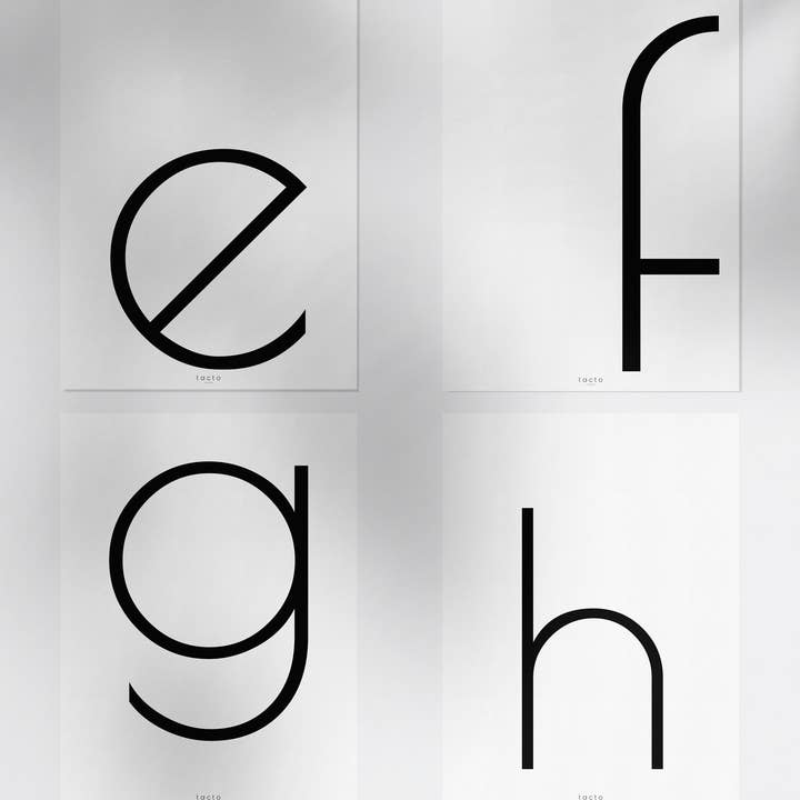 tacto studio - Wholesale Art print - Letters sheet5