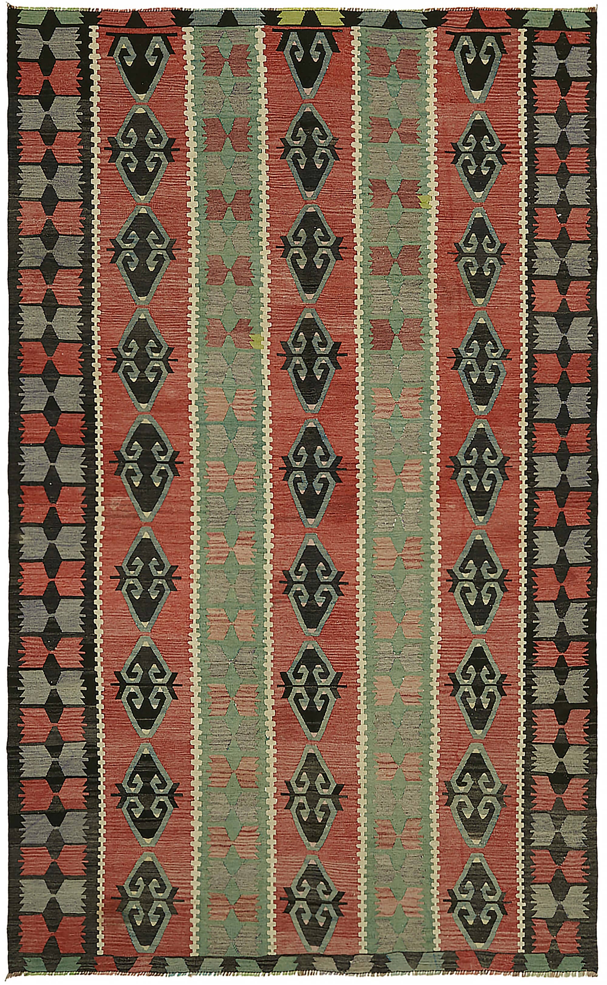RUG N CARPET - Wholesale Vloerkleed - 6x10 Multicolor Oosterse Kilim Vloerkleed - 460250