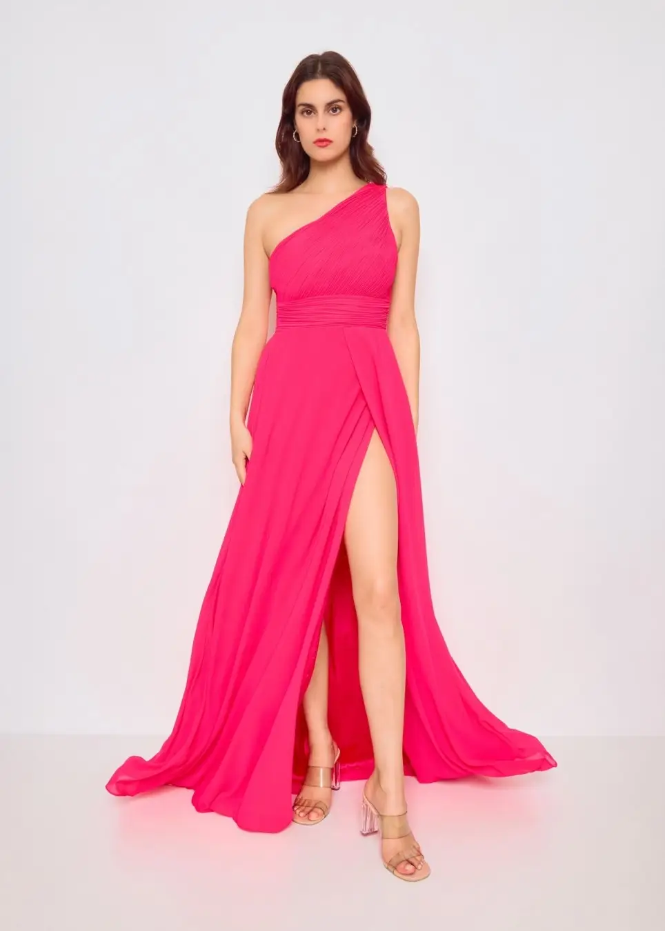 Eva & Lola - Epsilonn - Wholesale Gown - Women's - Long dress with slit at the thighs - R138617