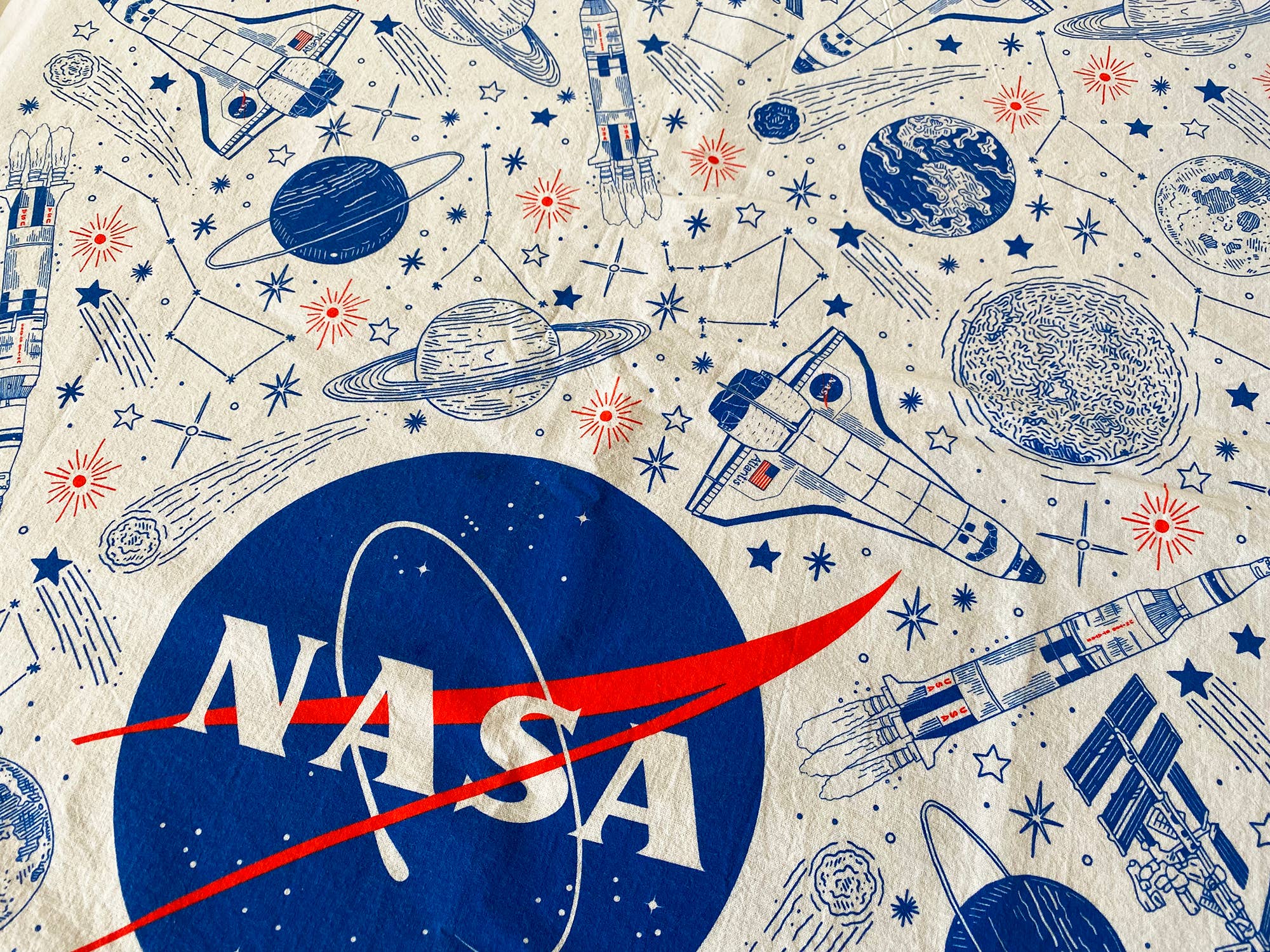 Noteworthy Paper & Press - Wholesale Tea Towel - NASA Tea Towel6