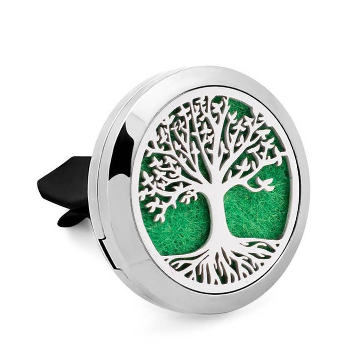 Car Diffuser- Tree of Life Silver for wholesale by Zia Zensations Inc.