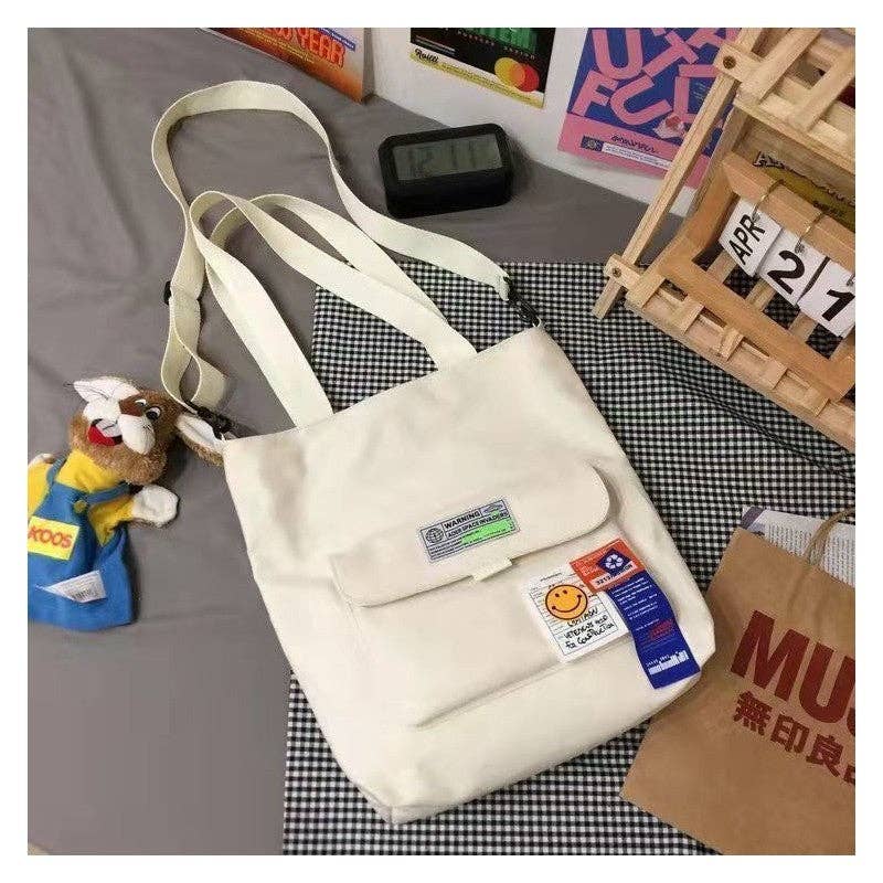 FurDecoration - Vendita all'ingrosso Borsa tote - Donna - Borsa a Tracolla Singola Versatile di Grande Capacità in Tela3