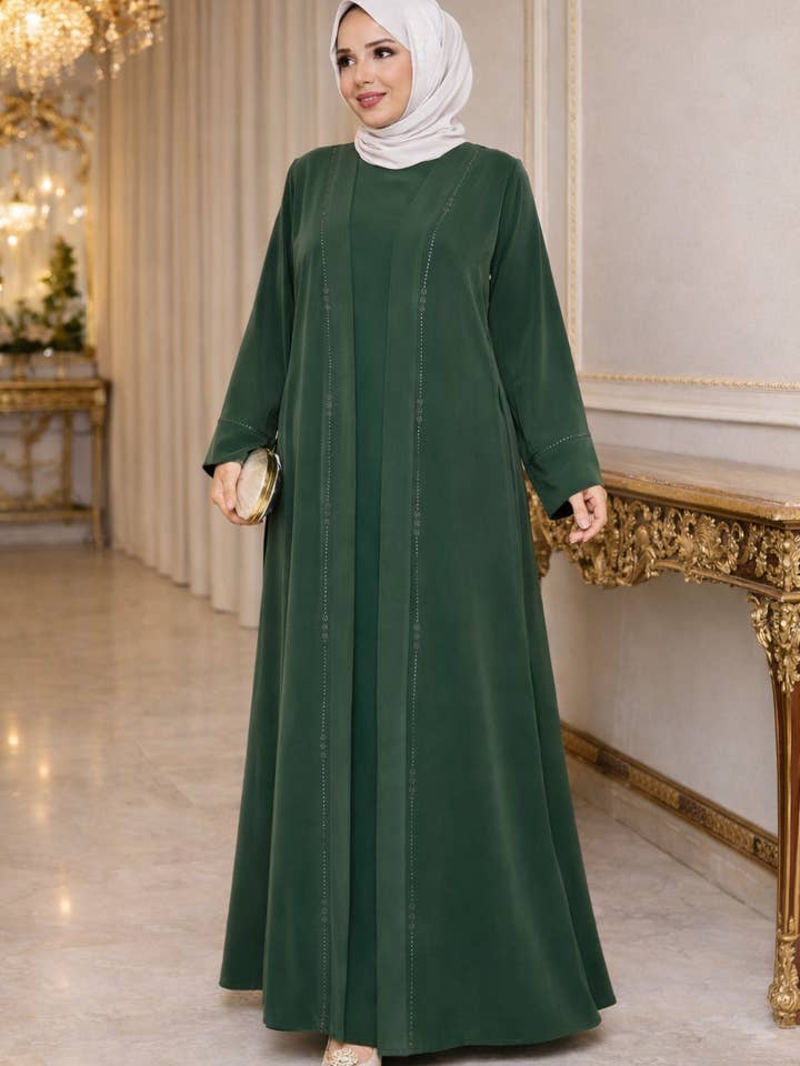 Amira Klassisk 2-delad Abaya – Madinah Abayk Tyg för wholesale av Palestinian Elegance