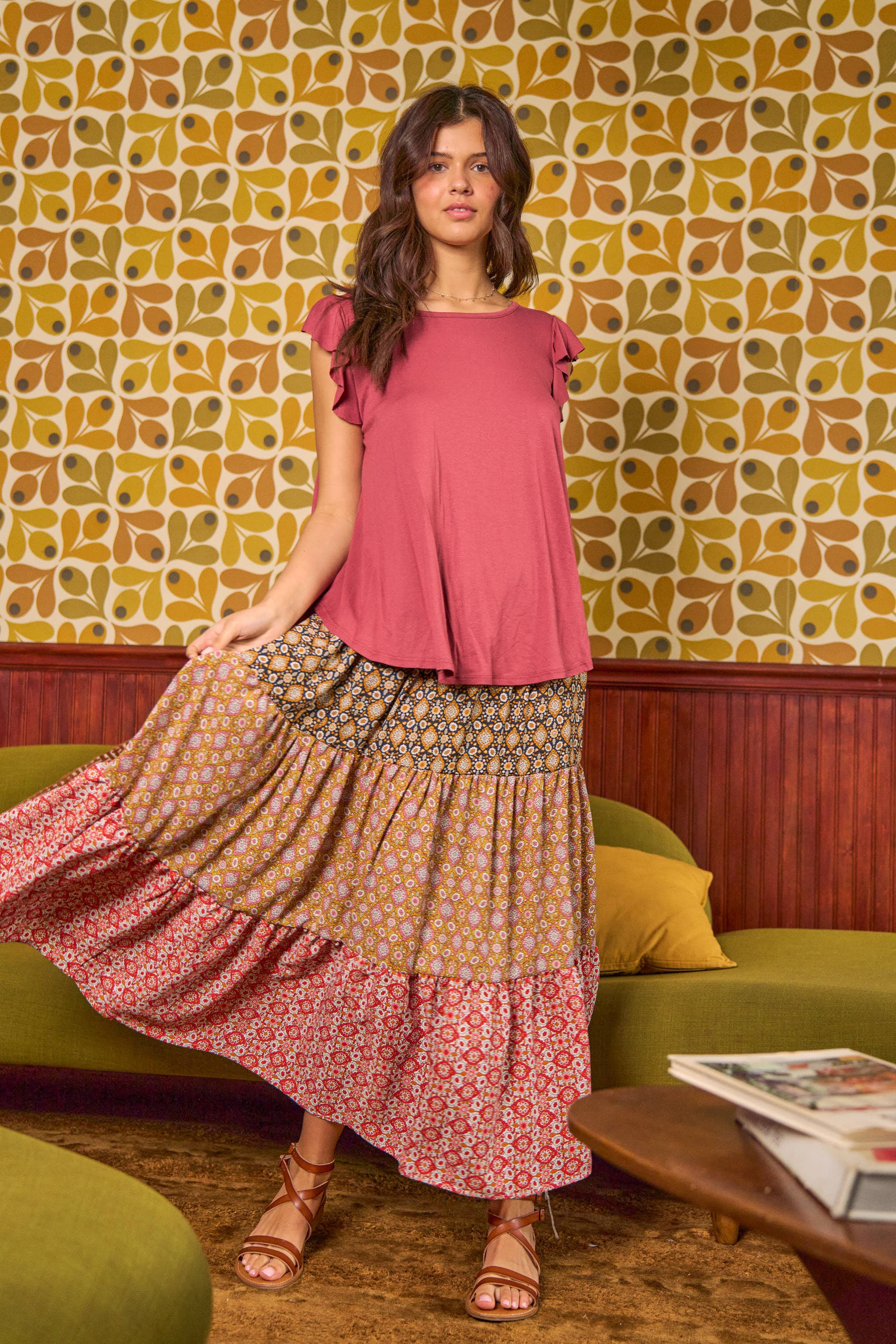 JADE BY JANE - Wholesale Tunic - Women's - Sleeveless Ruffle Top - KRT103711