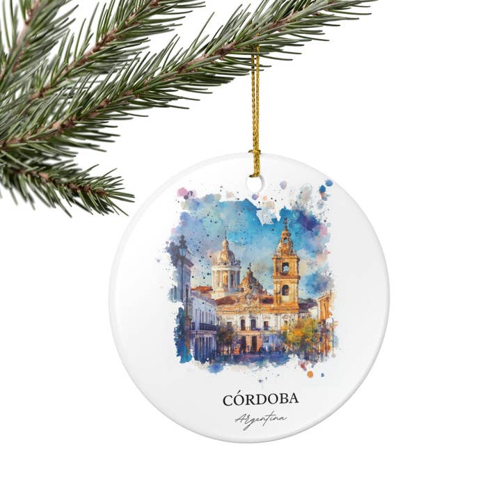 Premium Travel Art - Wholesale Ornament - Cordoba Argentina Ornament | Matte Finish | Travel Gift4